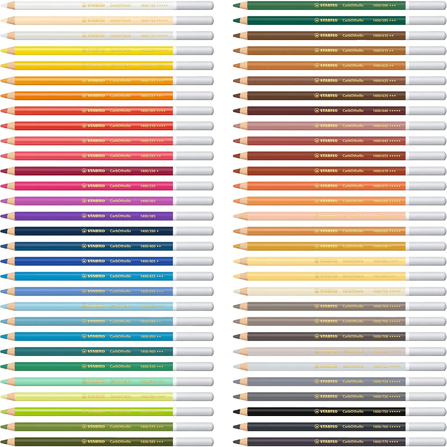 STABILO Carbothello Pastel Pencil, 60-Color Set, 1-pack (1460-6) | OPEN BOX (6948724703415)